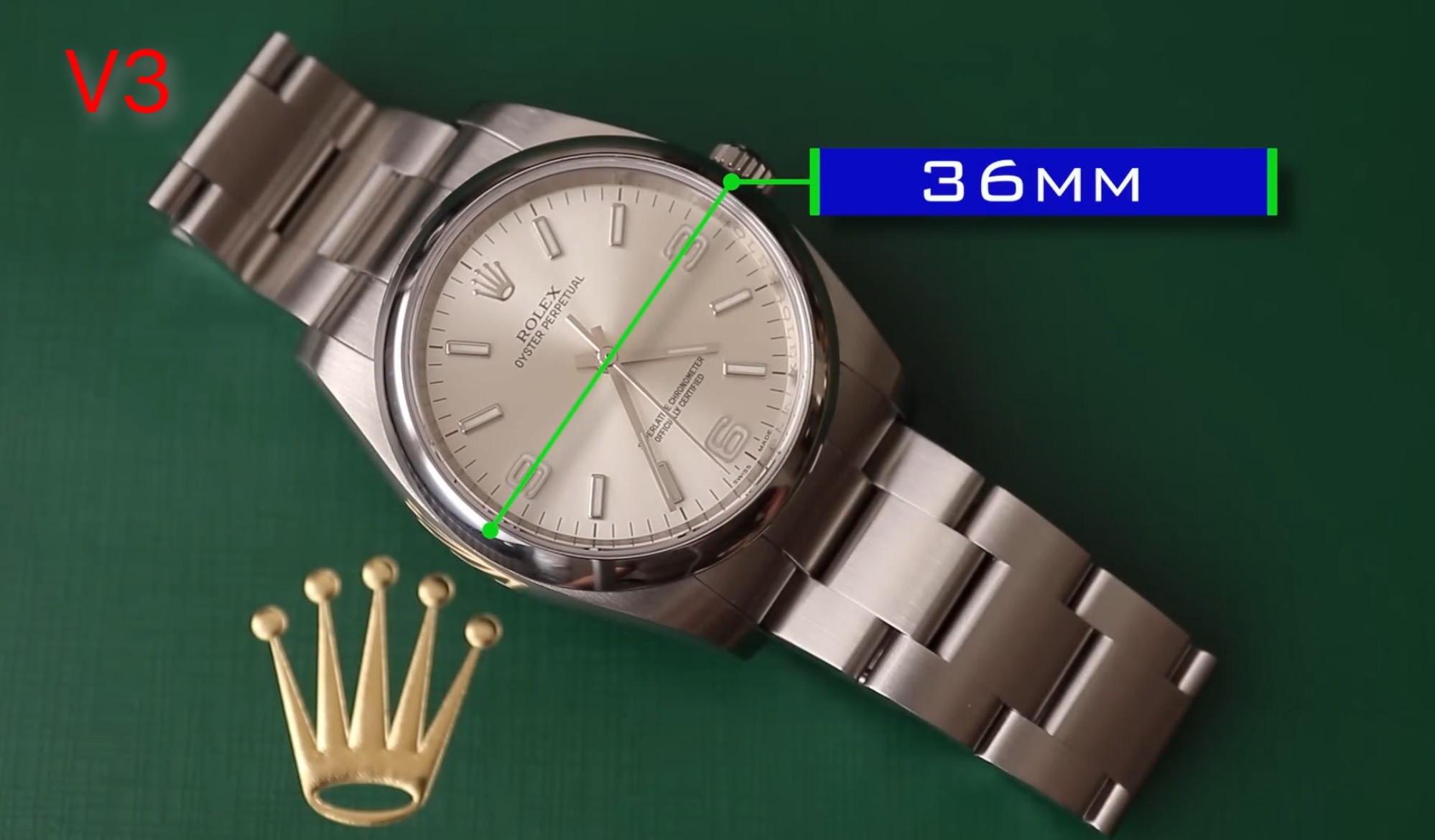 Rolex Oyster Perpetual 36mm Black / Blue - watch0005 - Image 4