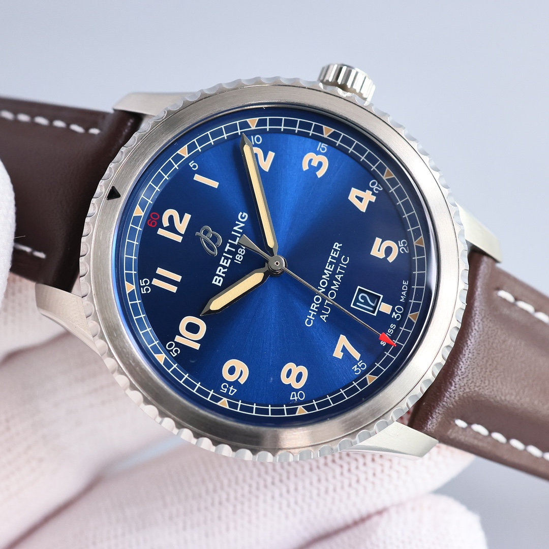 Breitling Pilot 41mm White / Silver - watch0011 - Image 4