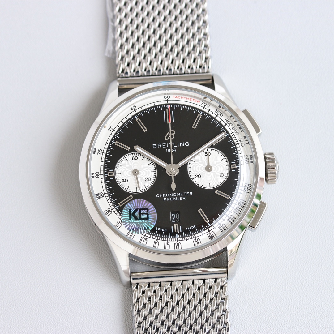 Breitling Watch 42mm Silver - watch0013 - Image 4