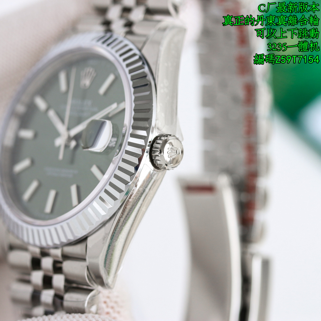 Rolex Datejust 41mm Silver - watch0030 - Image 4