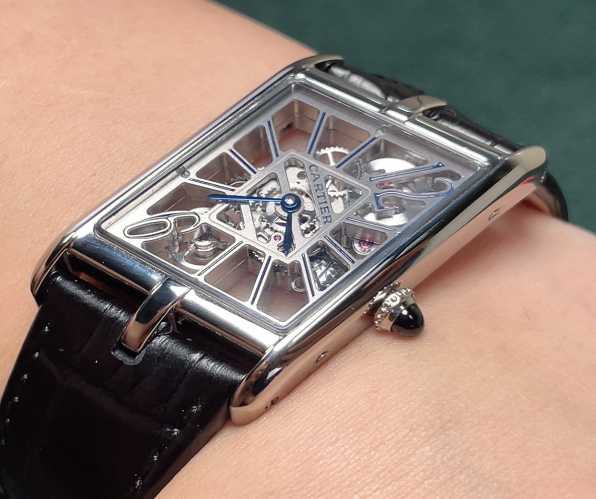 Cartier Tank 26.2mm Blue / Rose Gold - watch0045 - Image 4