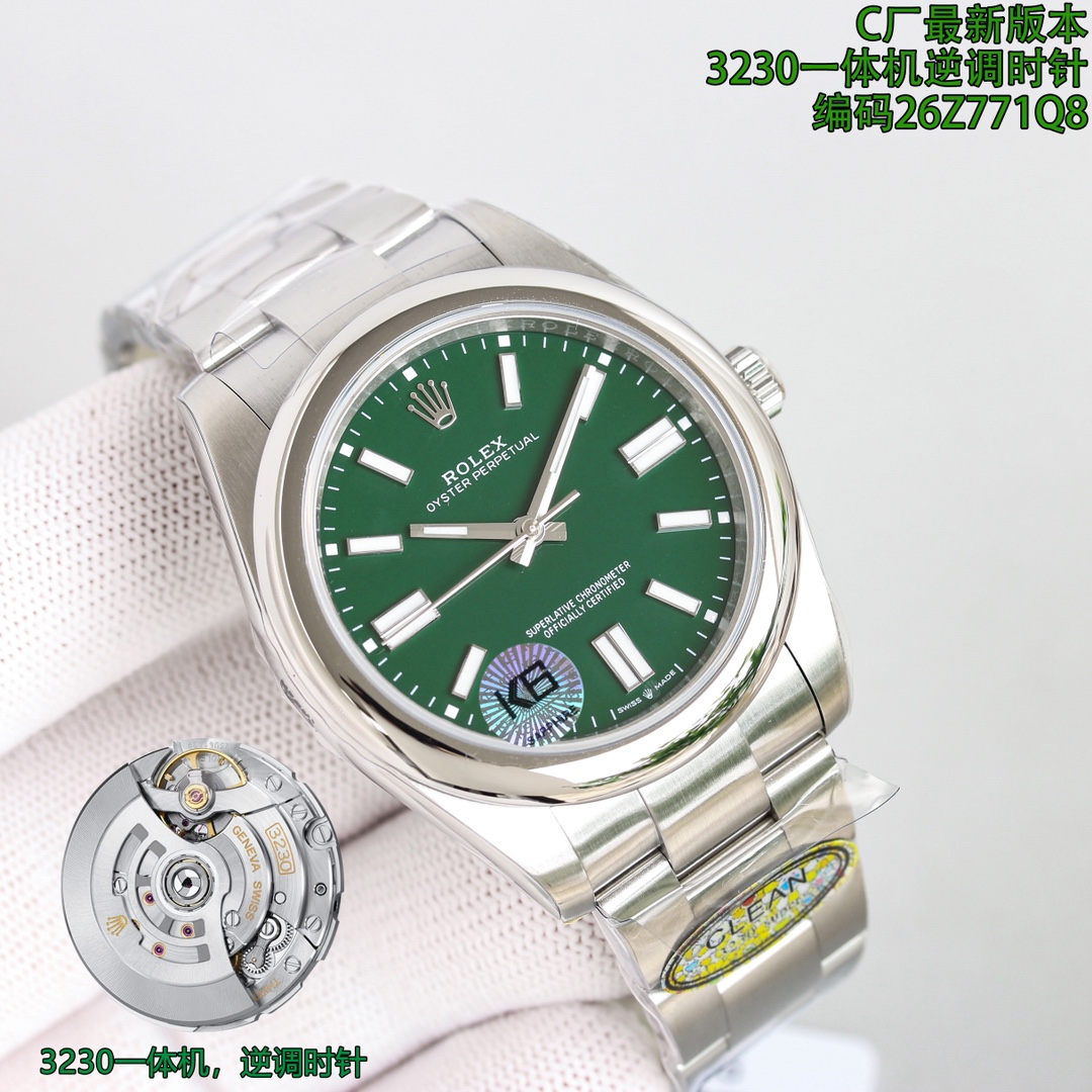 Rolex Oyster Perpetual 41mm Blue - watch0059 - Image 4