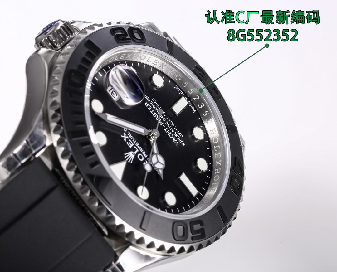 Rolex Yacht-Master 40mm Black / Silver - watch0071 - Image 4