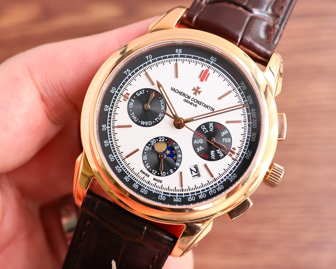 Vacheron Constantin Watch 42mm White / Gold - watch0078 - Image 4