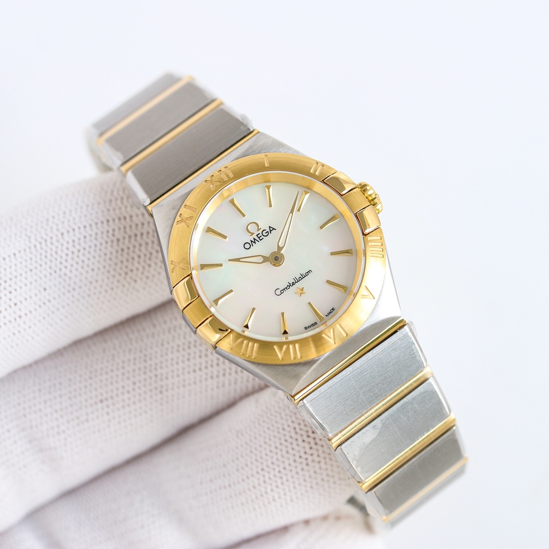 Omega Constellation 28mm White / Gold - watch0091 - Image 4