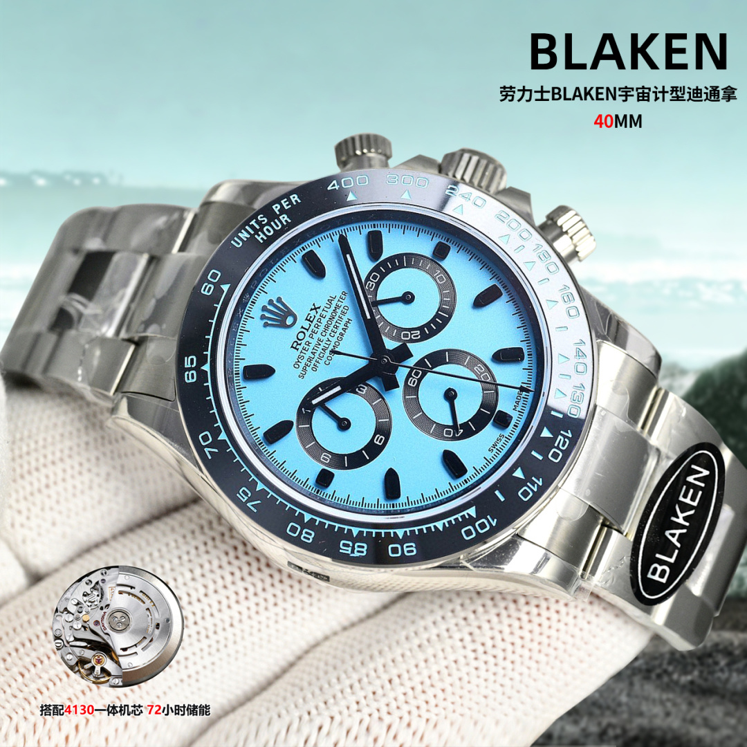 Rolex Daytona 40mm Black / Silver - watch0237 - Image 4