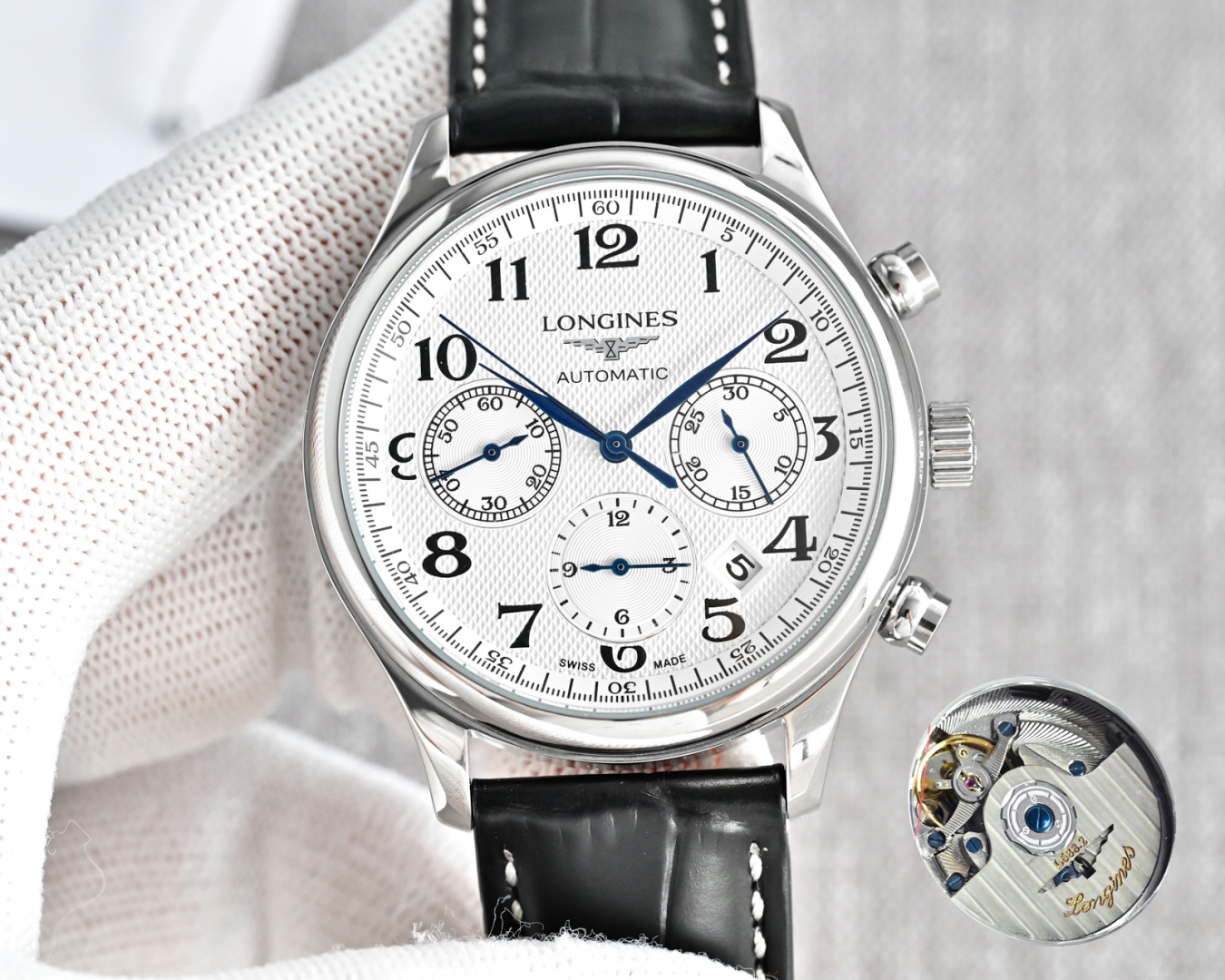 Longines Watch 42mm Blue - watch0271 - Image 4