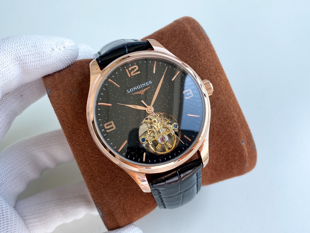 Longines Watch 42mm White / Rose Gold - watch0288 - Image 4