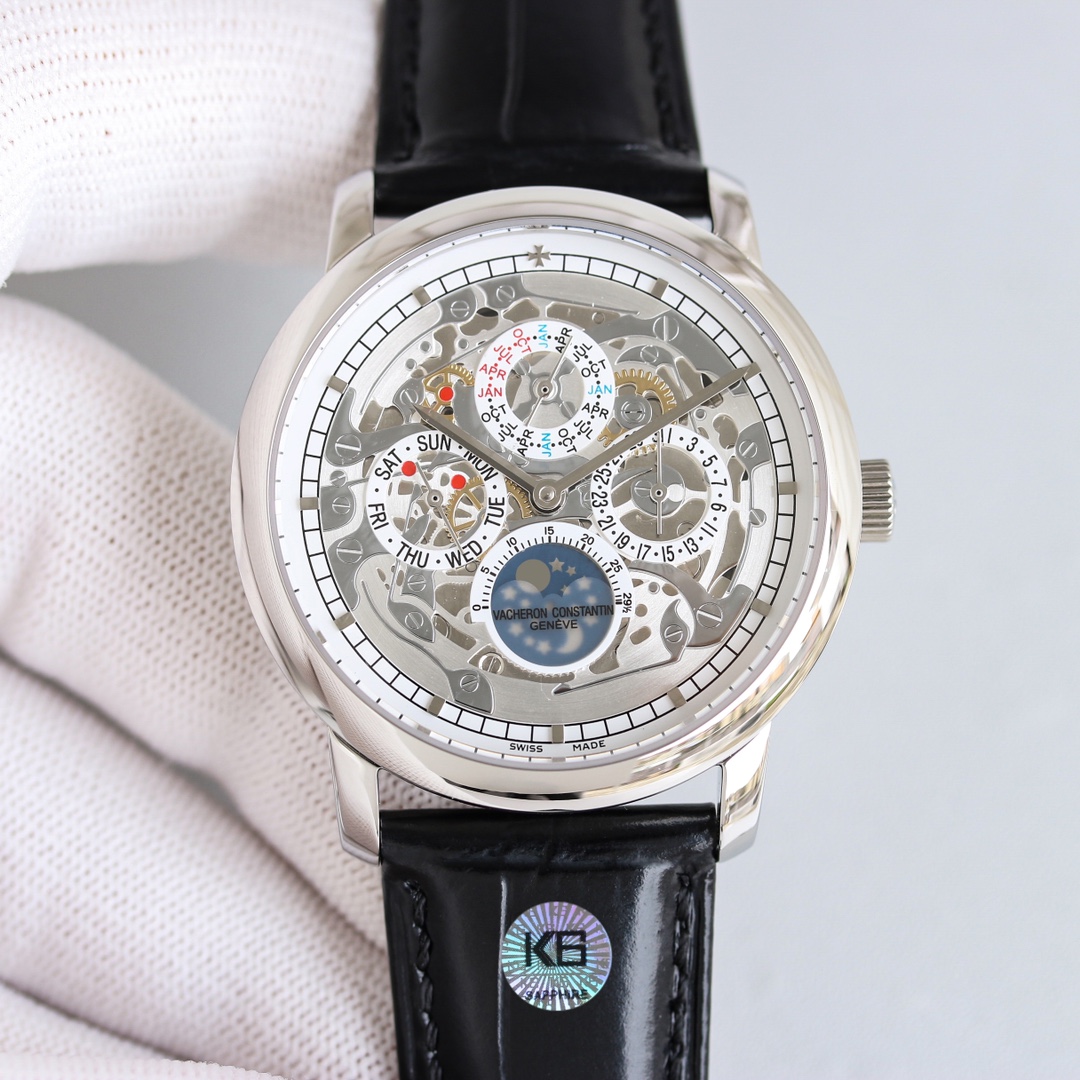 Vacheron Constantin Watch 41mm White / Rose Gold - watch0298 - Image 4