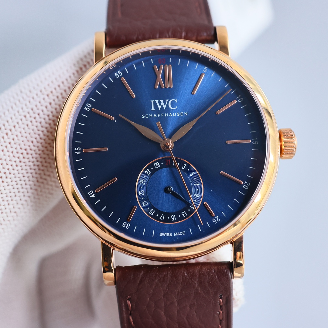 IWC Watch 39mm White / Rose Gold - watch0317 - Image 4