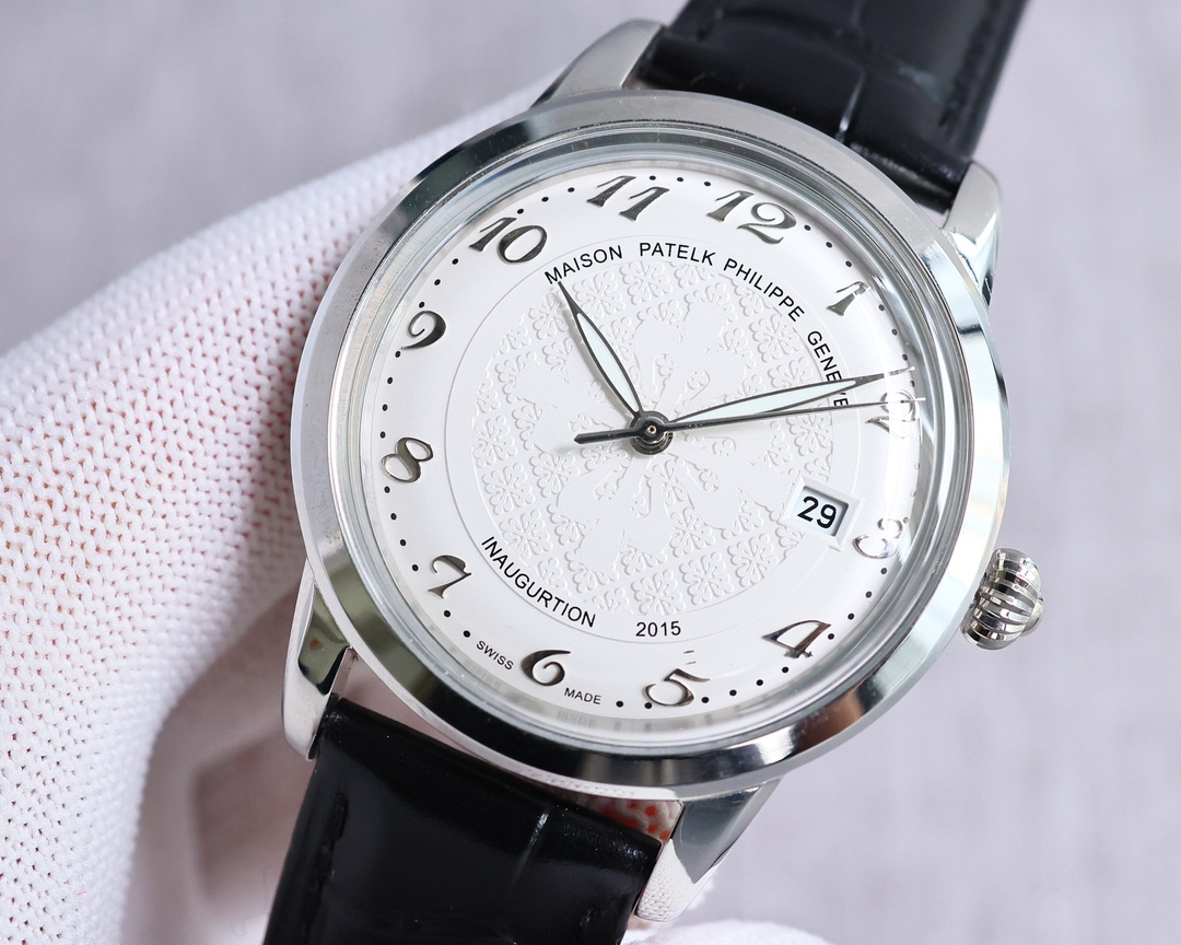 Patek Philippe Watch 40mm White / Rose Gold - watch0328 - Image 4