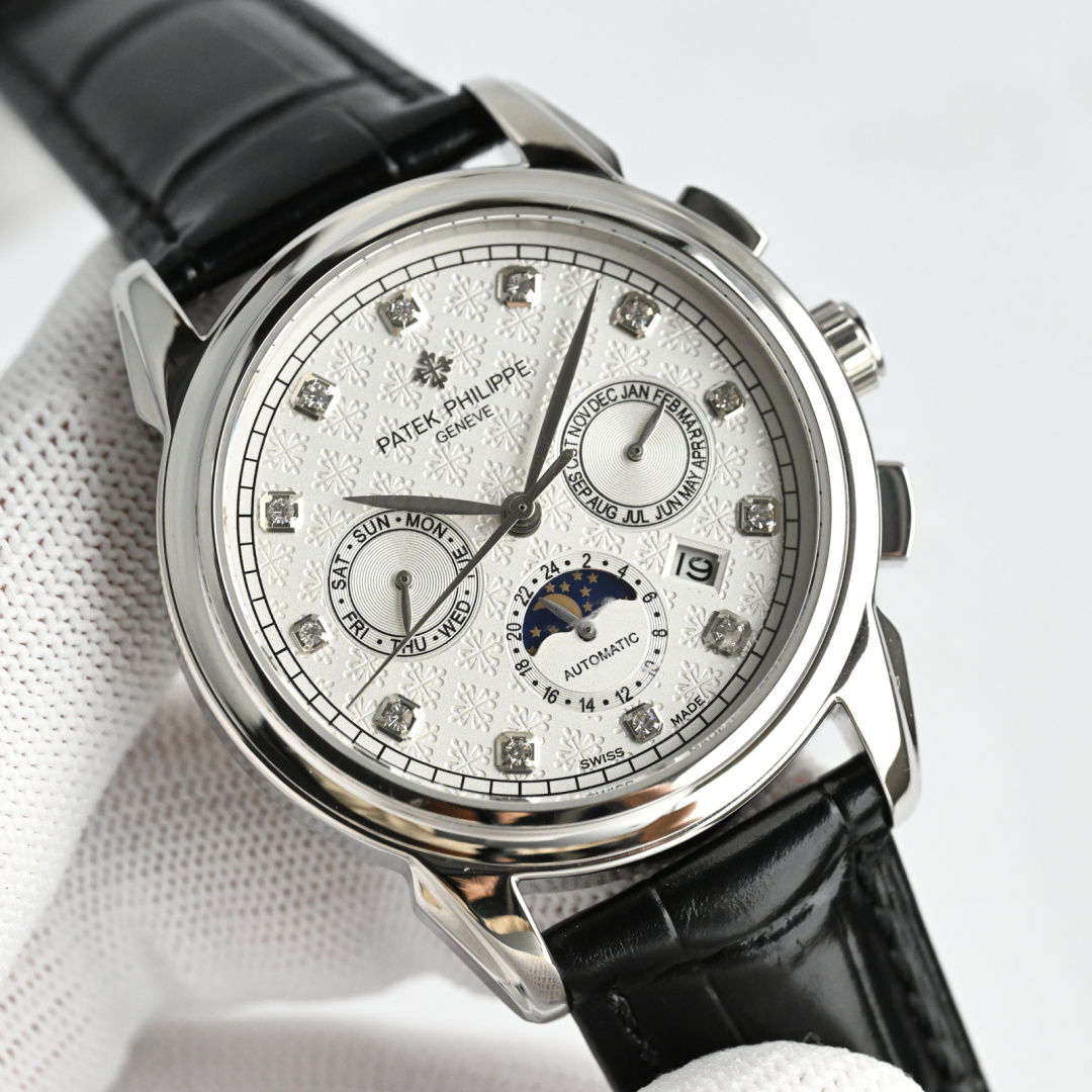Patek Philippe Watch 42mm White / Gold - watch0329 - Image 4