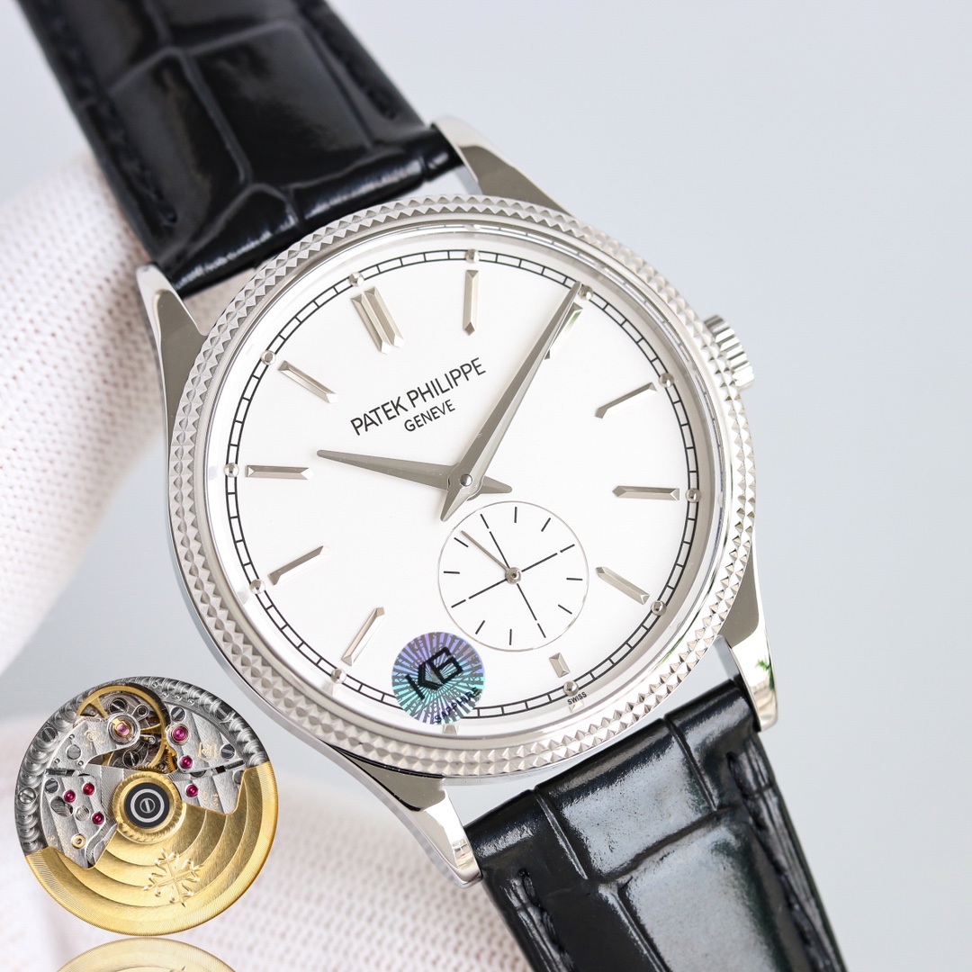Patek Philippe Watch 39mm White / Rose Gold - watch0343 - Image 4