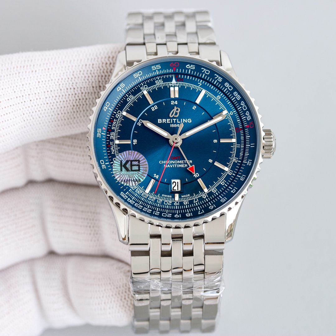 Breitling Navitimer 41mm Silver - watch0359 - Image 4