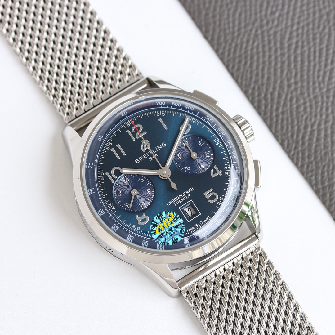 Breitling Watch 42mm Silver - watch0374 - Image 4