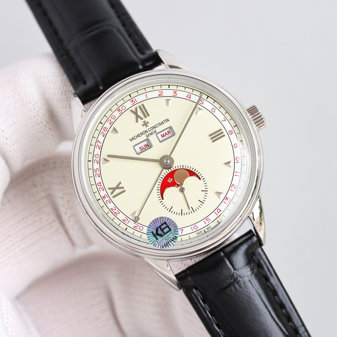 Vacheron Constantin Watch 40mm White / Rose Gold - watch0377 - Image 4