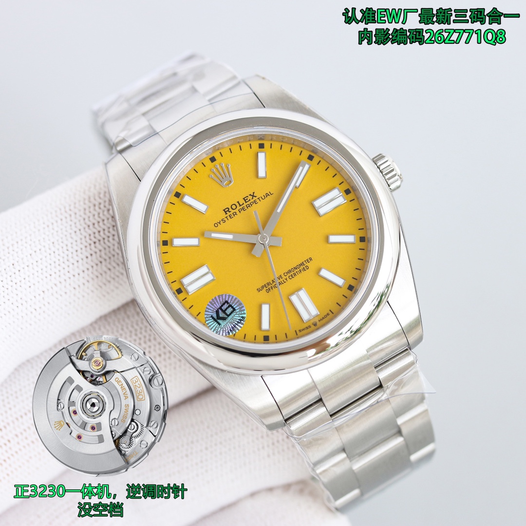 Rolex Oyster Perpetual 41mm Blue - watch0405 - Image 4