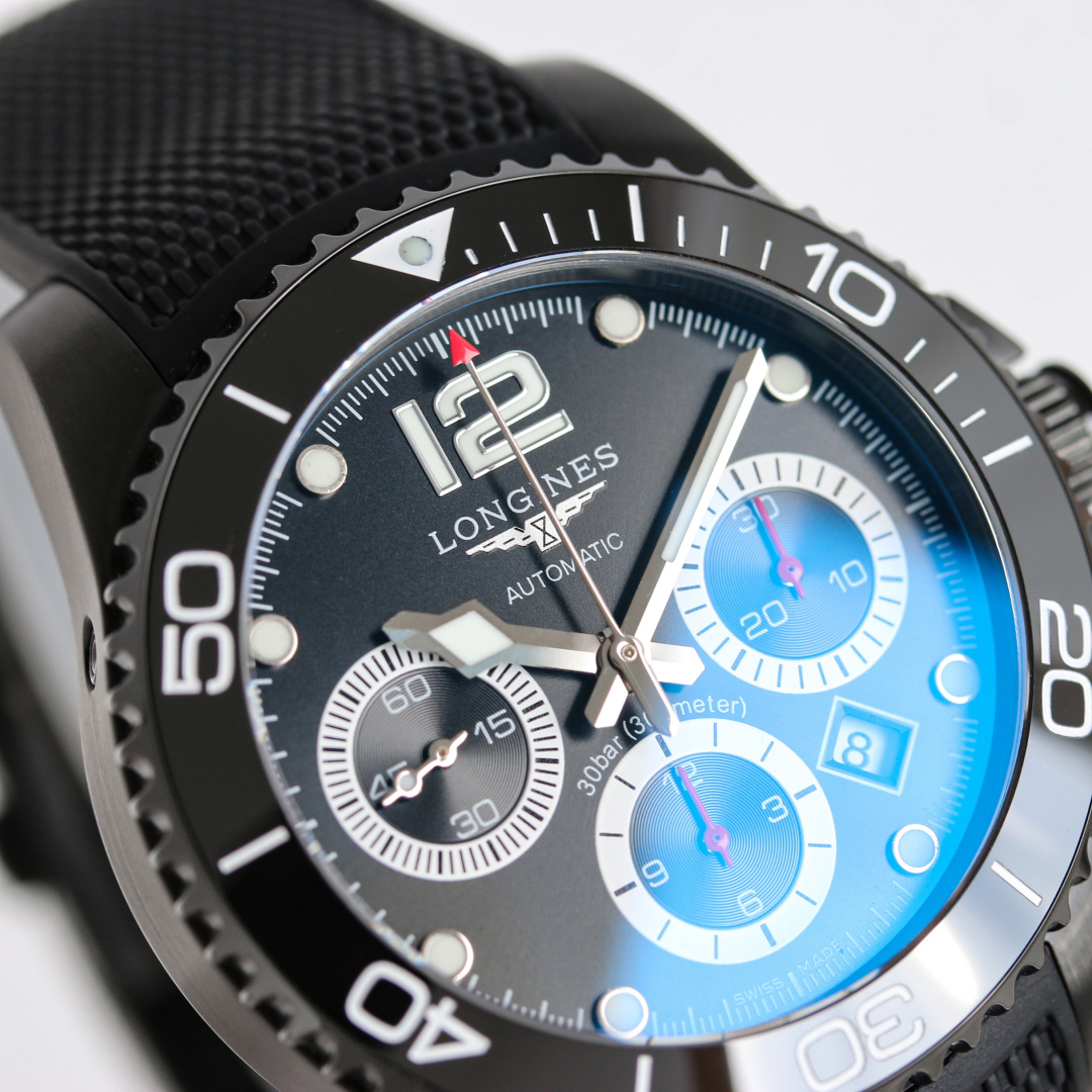 Longines Conquest Black / Blue - watch0474 - Image 4
