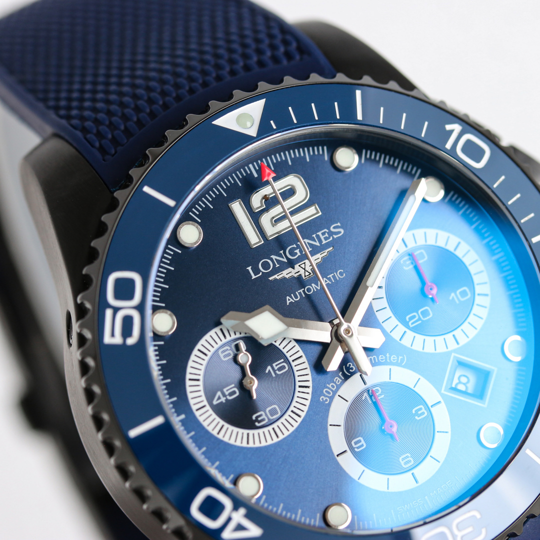 Longines Conquest Black / Blue - watch0475 - Image 4