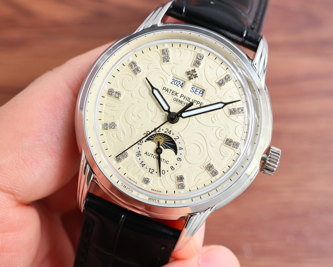 Patek Philippe Watch 40mm Silver - watch0487 - Image 4