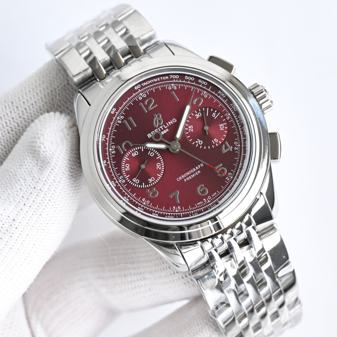 Breitling Watch 42mm Silver - watch0507 - Image 4