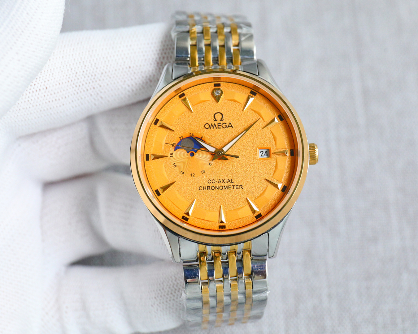 Omega De Ville 42mm White / Gold - watch0518 - Image 4