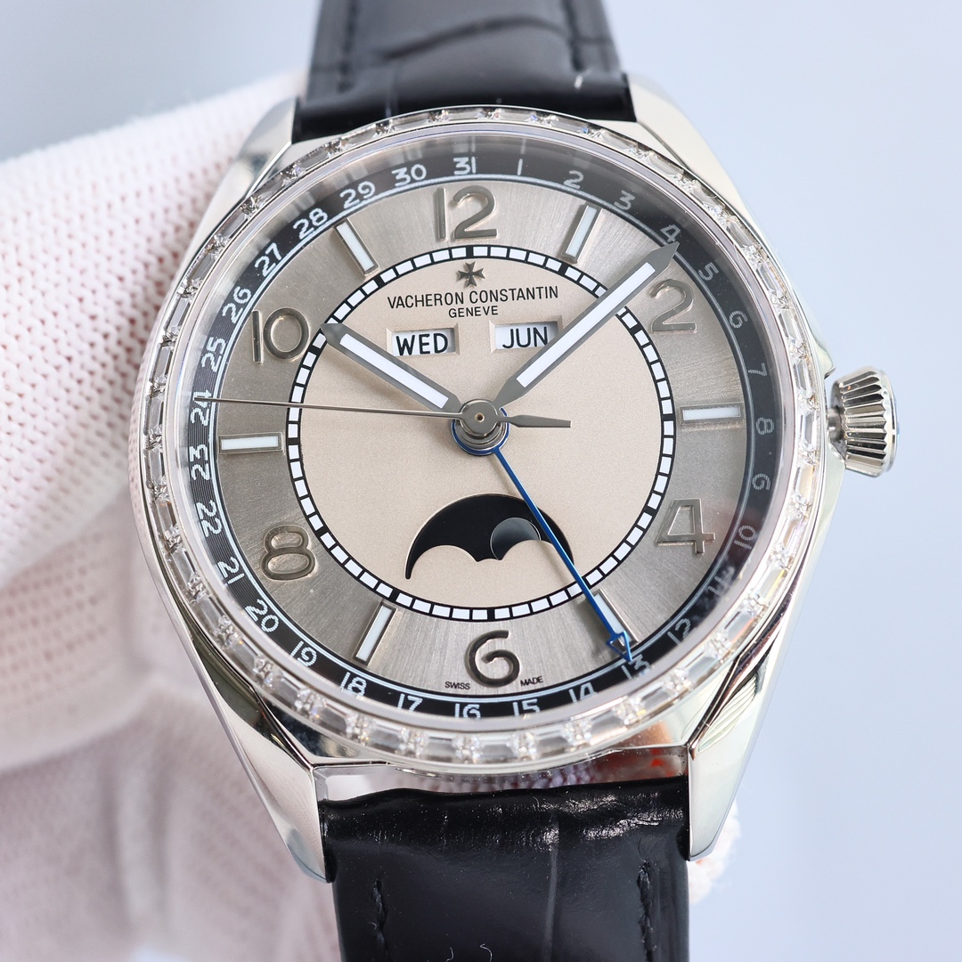 Vacheron Constantin Watch 40mm Blue / Silver - watch0554 - Image 4