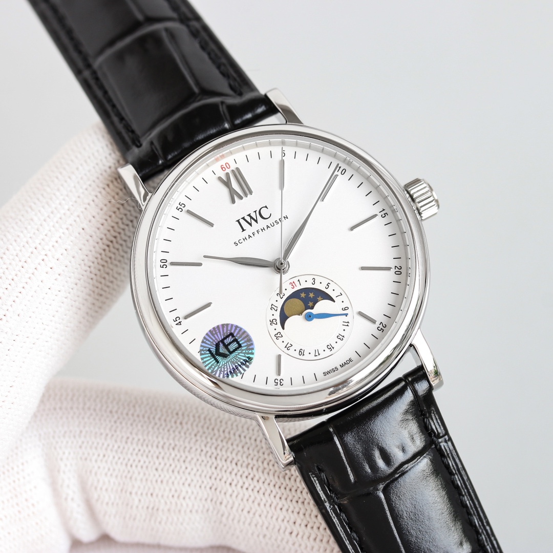 IWC Watch 39mm White / Rose Gold - watch0560 - Image 4