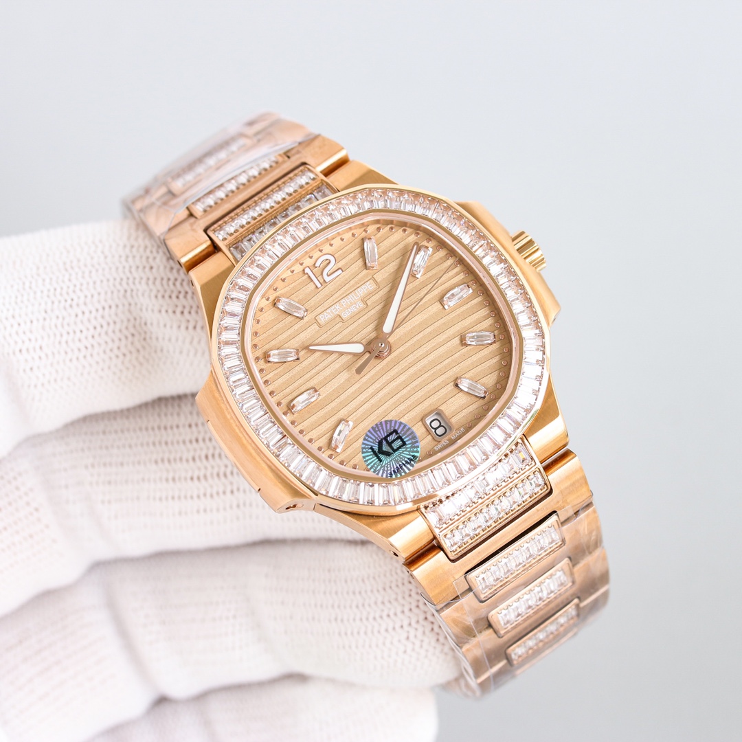 Patek Philippe Nautilus 35.2mm Rose Gold - watch0569 - Image 4