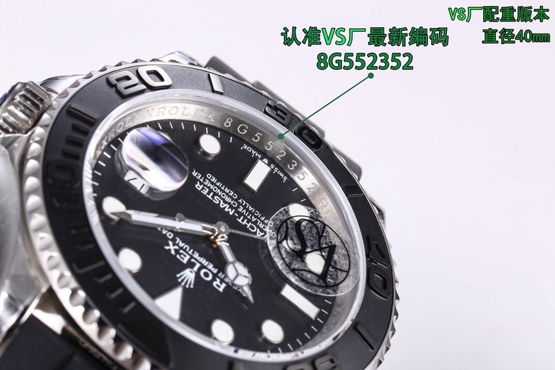 Rolex Yacht-Master 40mm Black / Silver - watch0591 - Image 4