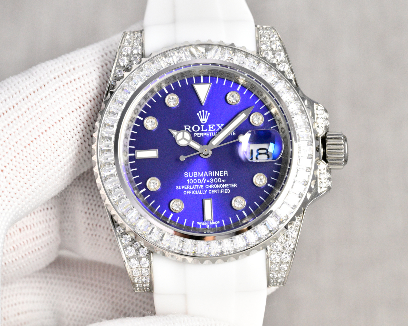 Rolex Submariner 40mm White / Gold - watch0615 - Image 4