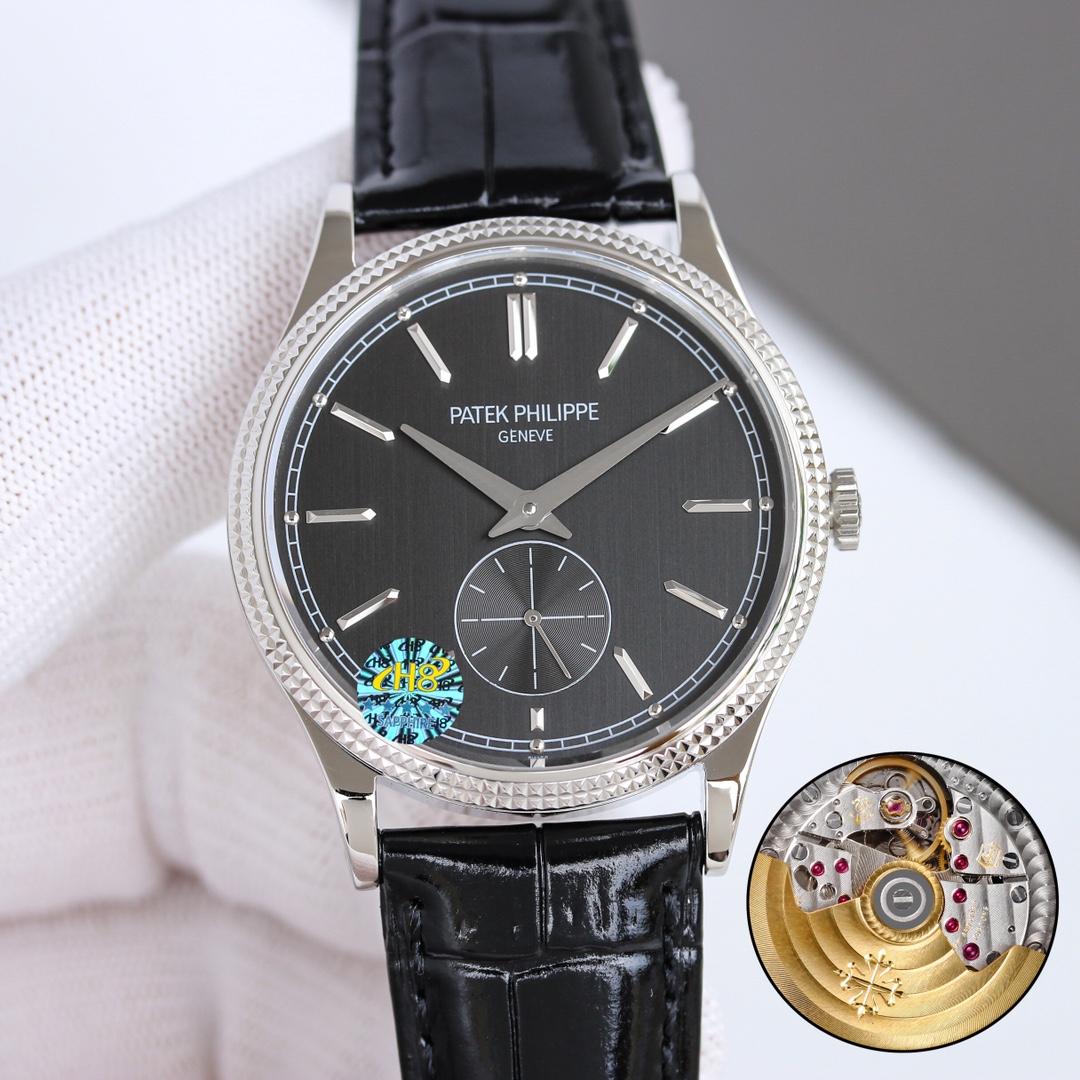 Patek Philippe Watch 39mm White / Gold - watch0658 - Image 4