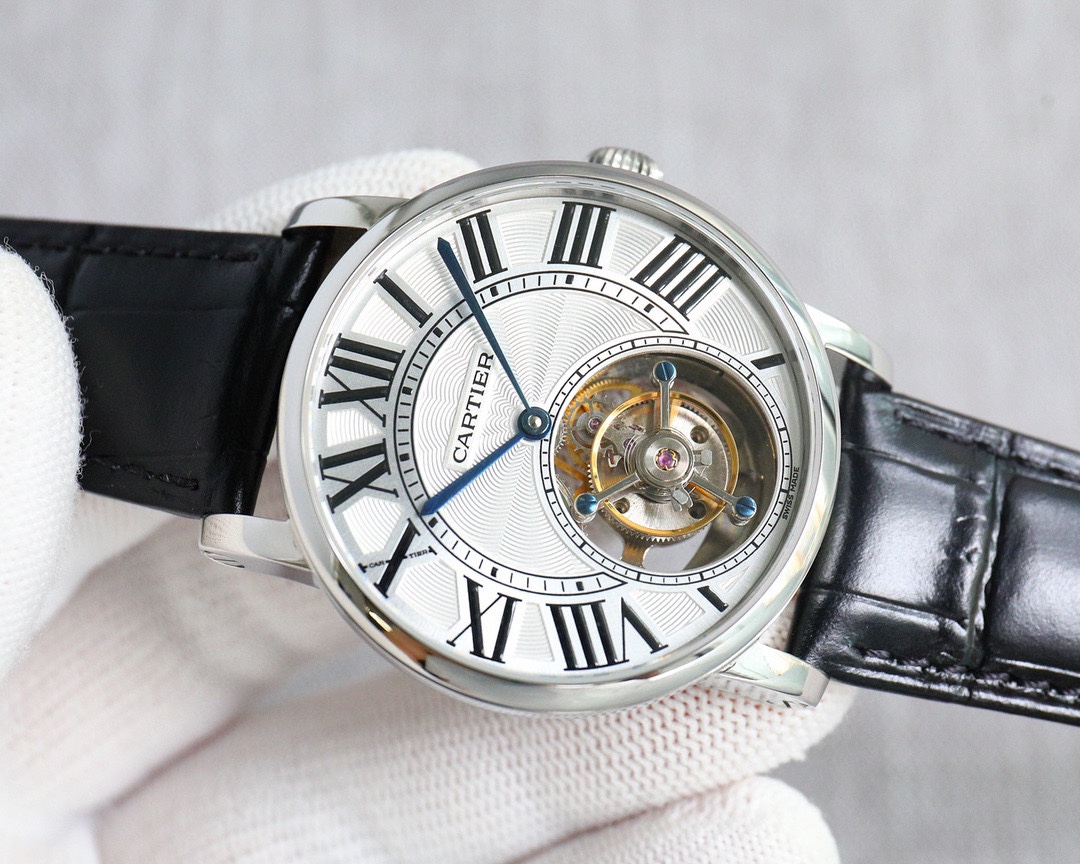 Cartier Watch Black / White - watch0660 - Image 4