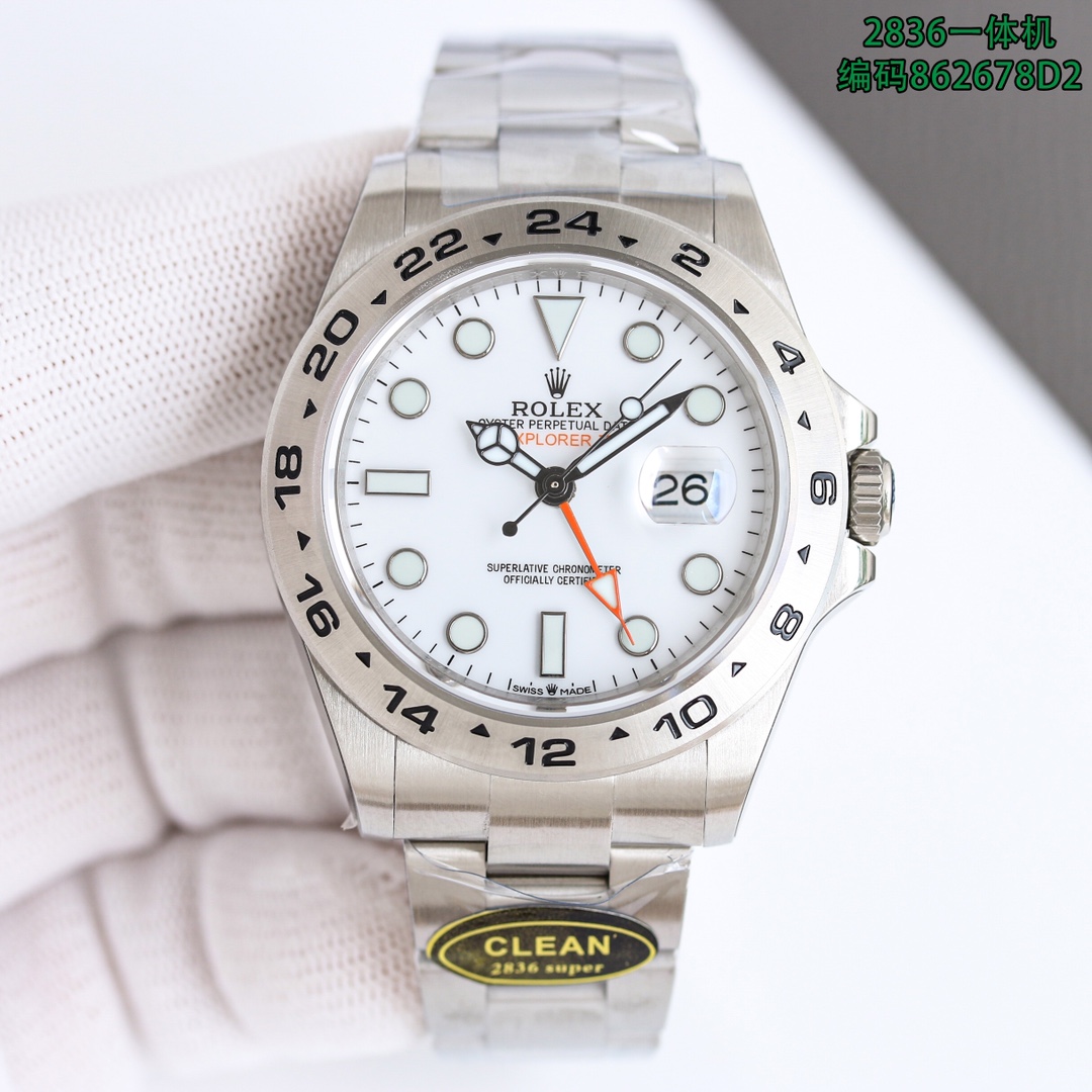 Rolex Explorer 42mm White - watch0666 - Image 4