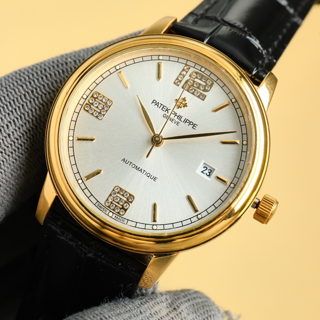 Patek Philippe Watch 40mm White / Gold - watch0672 - Image 4