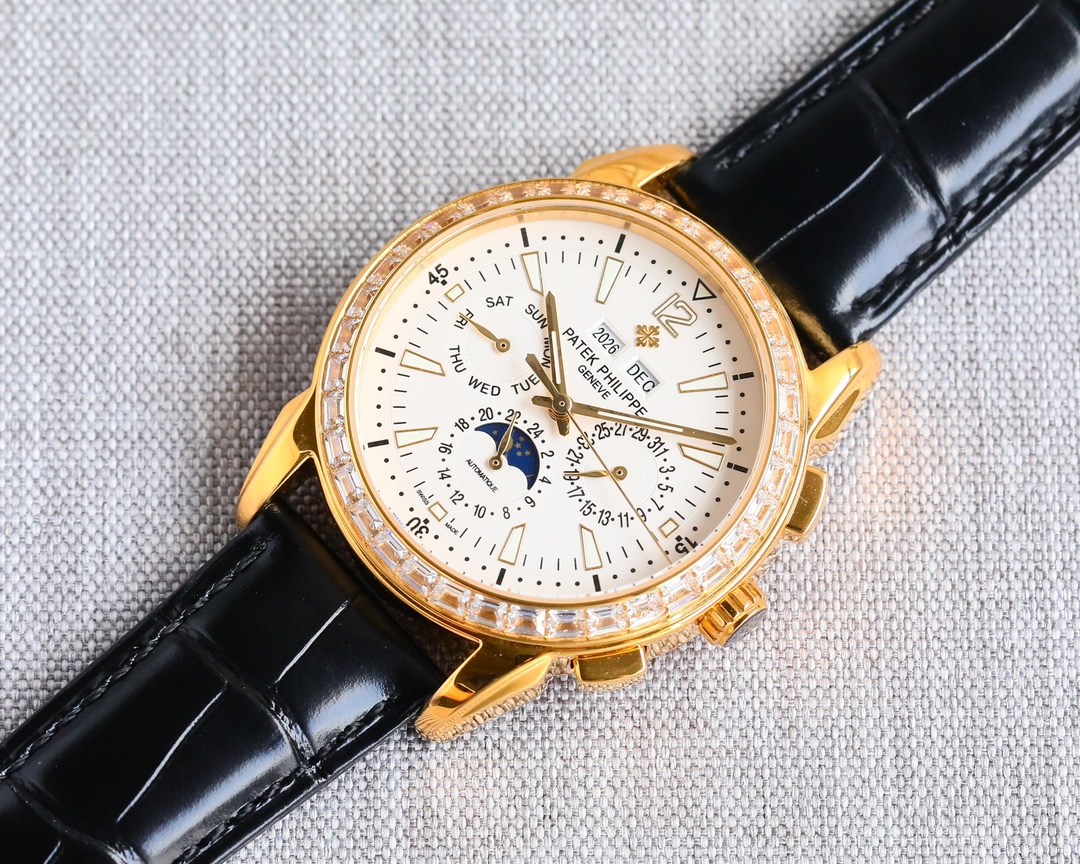 Patek Philippe Watch 41mm White / Rose Gold - watch0694 - Image 4