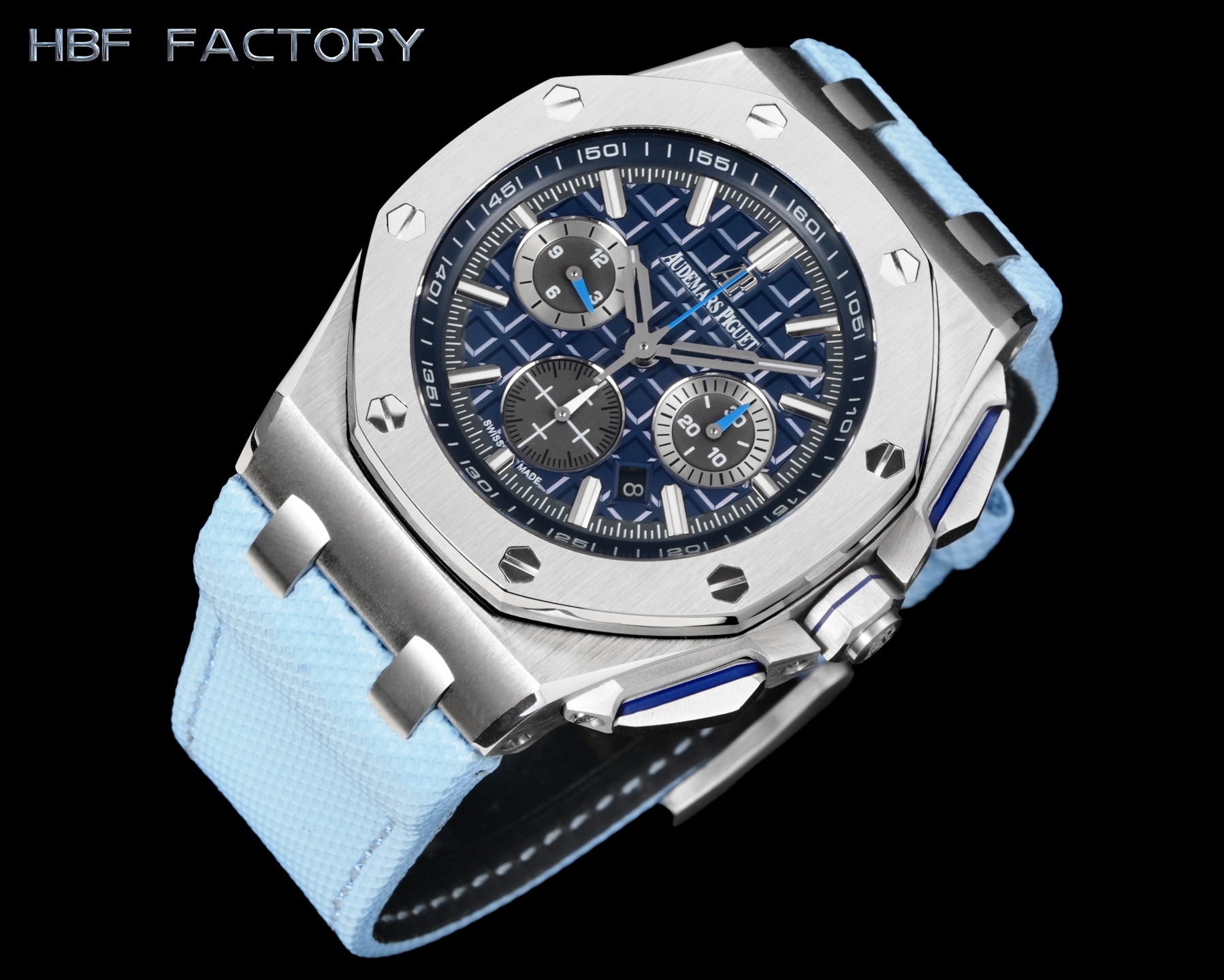 Audemars Piguet Royal Oak 44mm Black / Silver - watch0697 - Image 4
