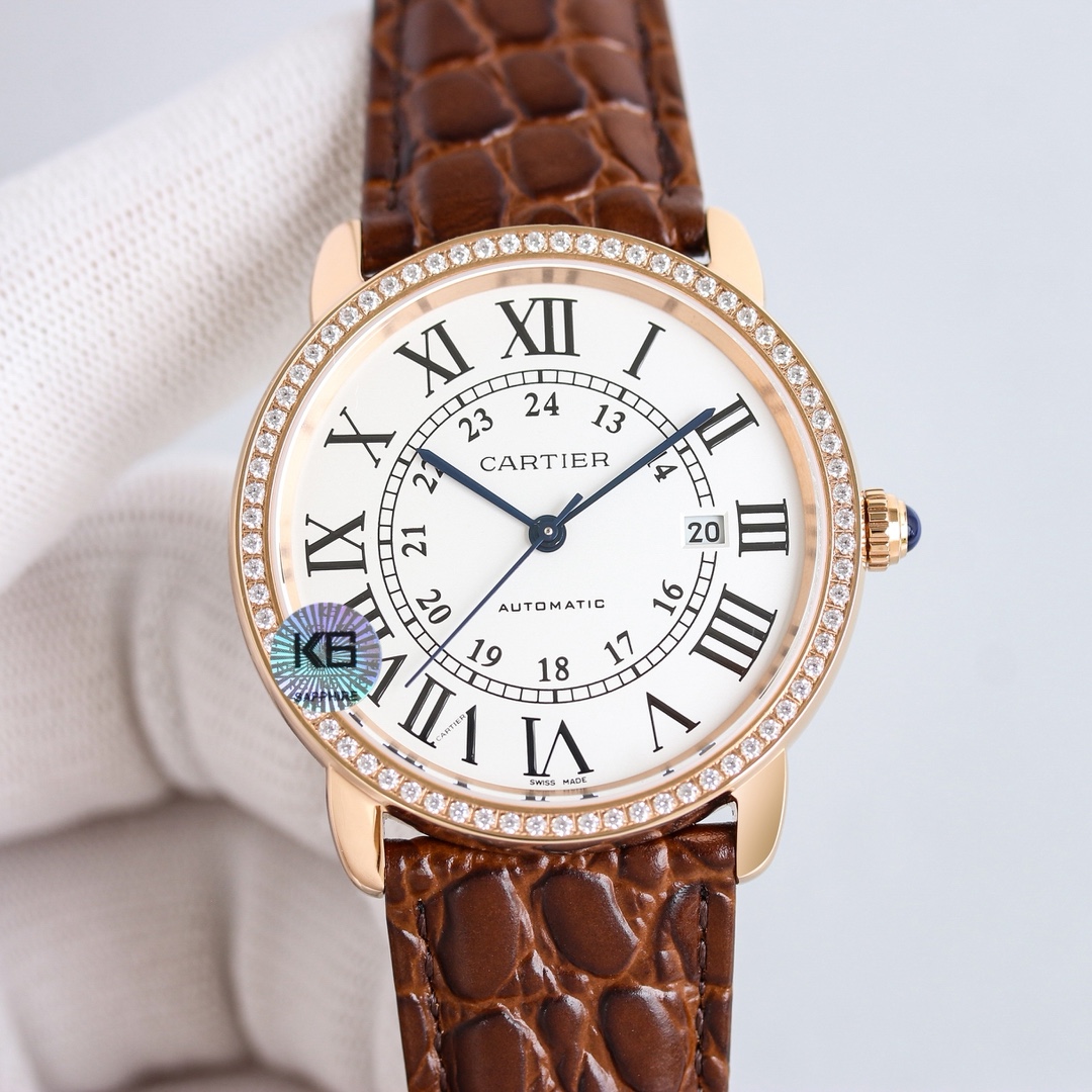 Classic Watch 36mm White / Silver - watch0733 - Image 4