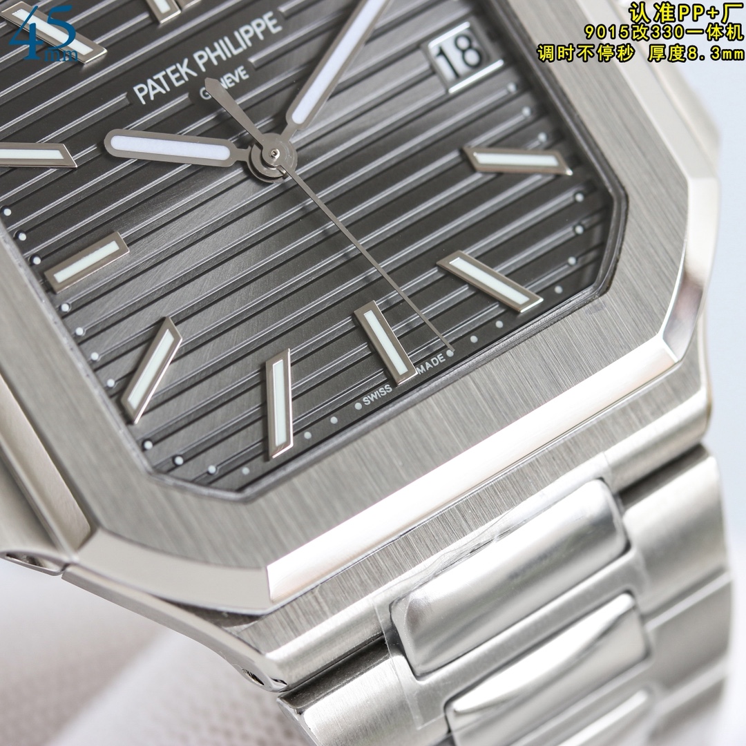 Patek Philippe Watch 40mm White / Rose Gold - watch0736 - Image 4