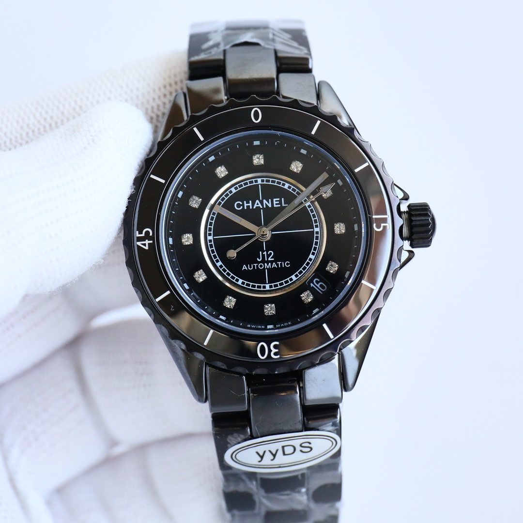 Classic Watch 38mm Black / White - watch0749 - Image 4