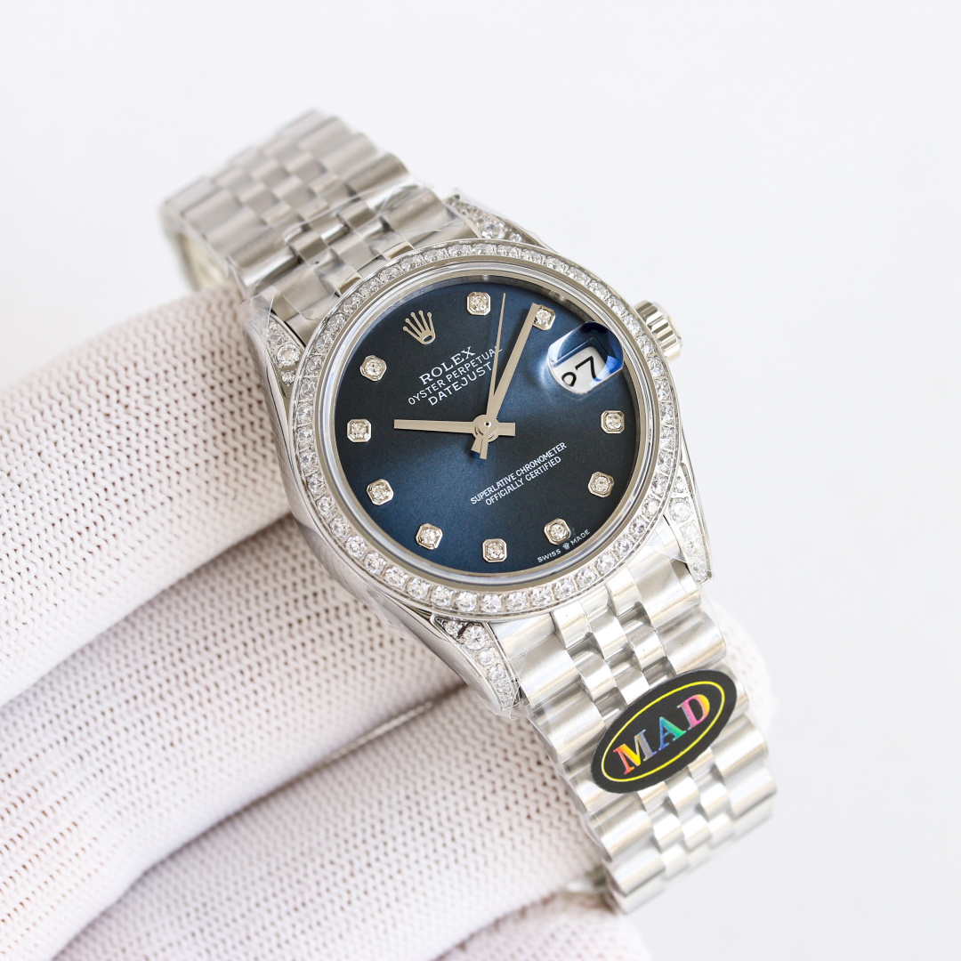 Rolex Datejust 31mm Silver - watch0766 - Image 4