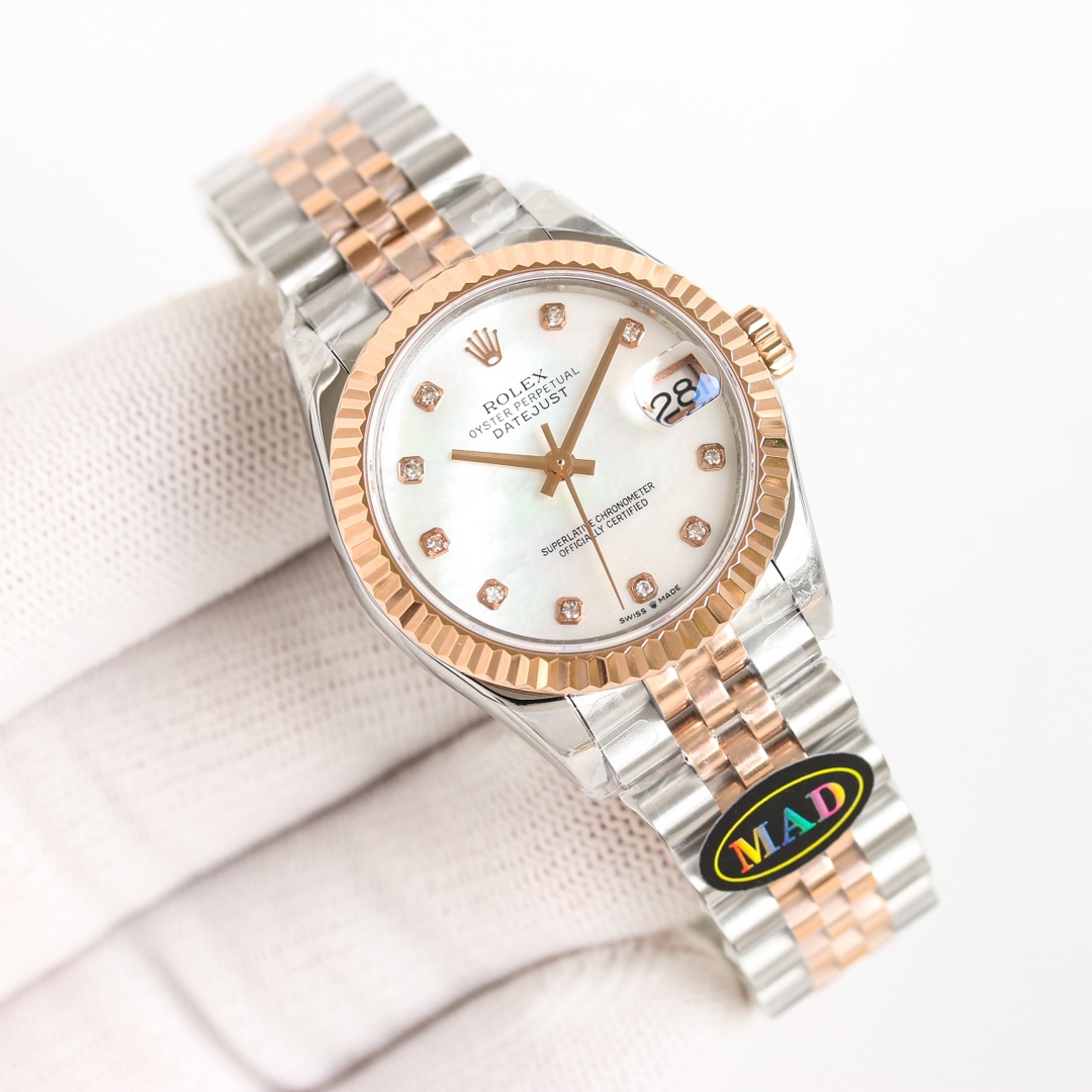 Rolex Datejust 31mm Silver - watch0774 - Image 4