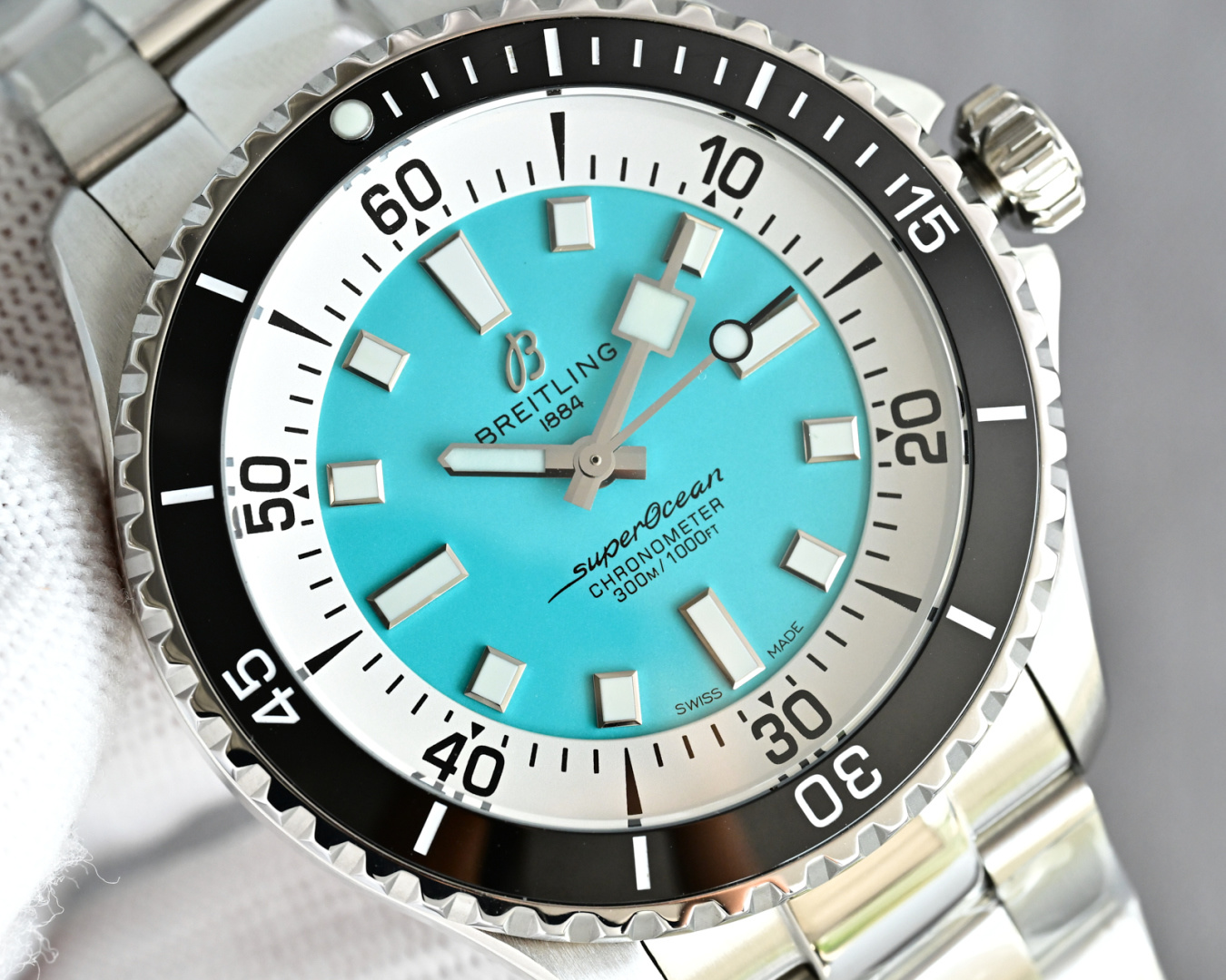 Breitling Watch 42mm Silver - watch0821 - Image 4