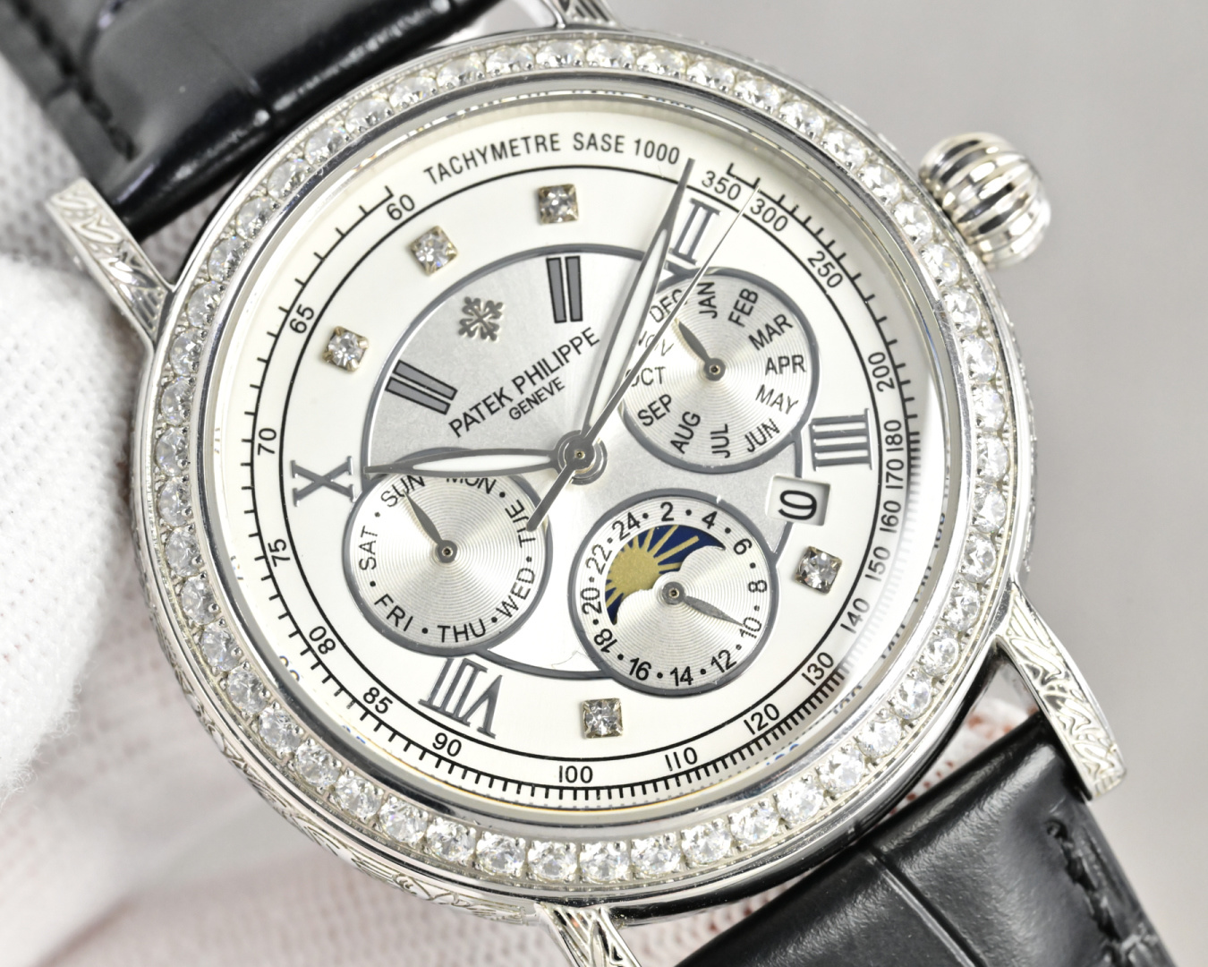 Patek Philippe Watch 42mm Silver - watch0822 - Image 4
