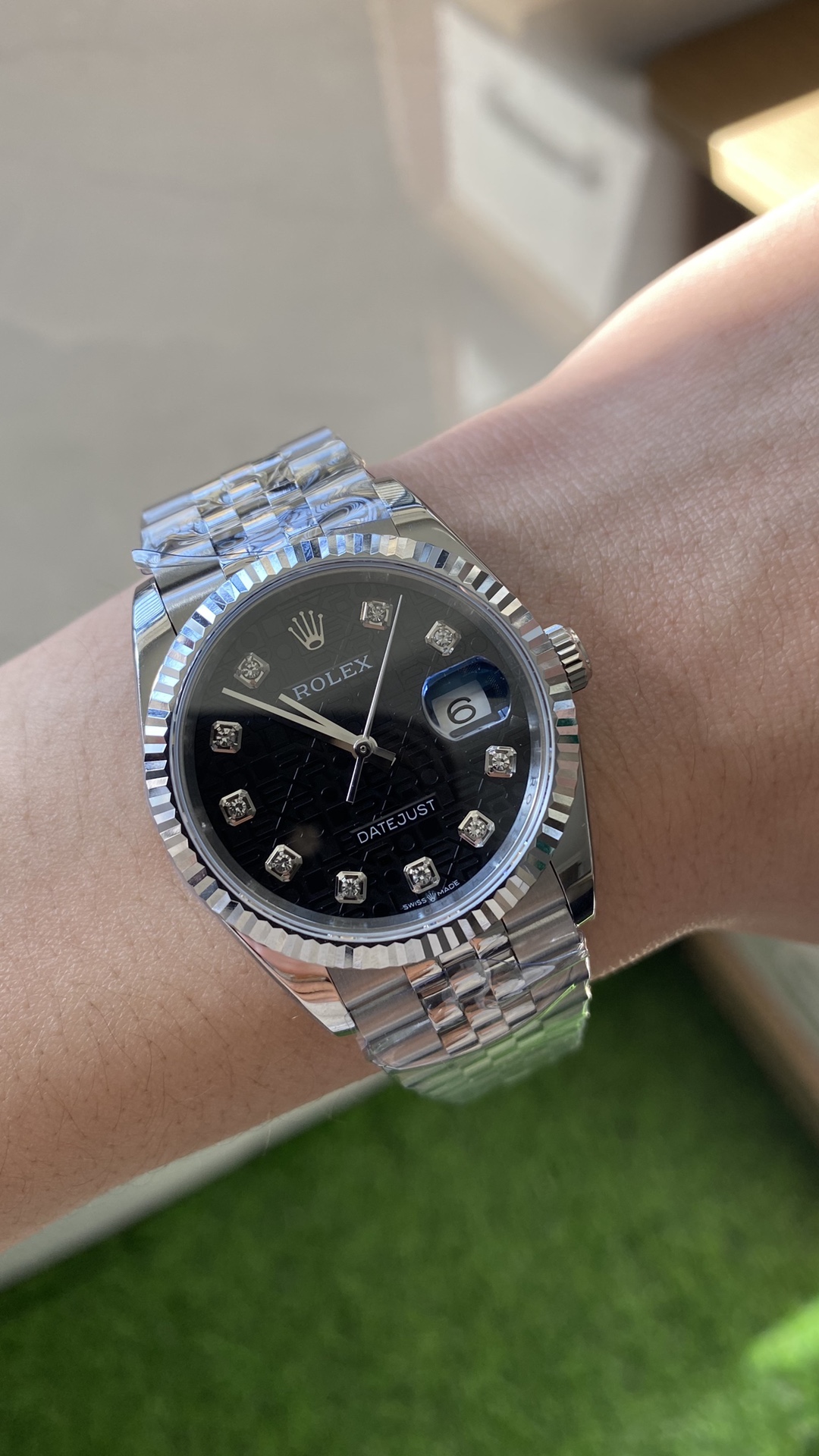 Rolex Datejust 36mm Blue / Silver - watch0824 - Image 4