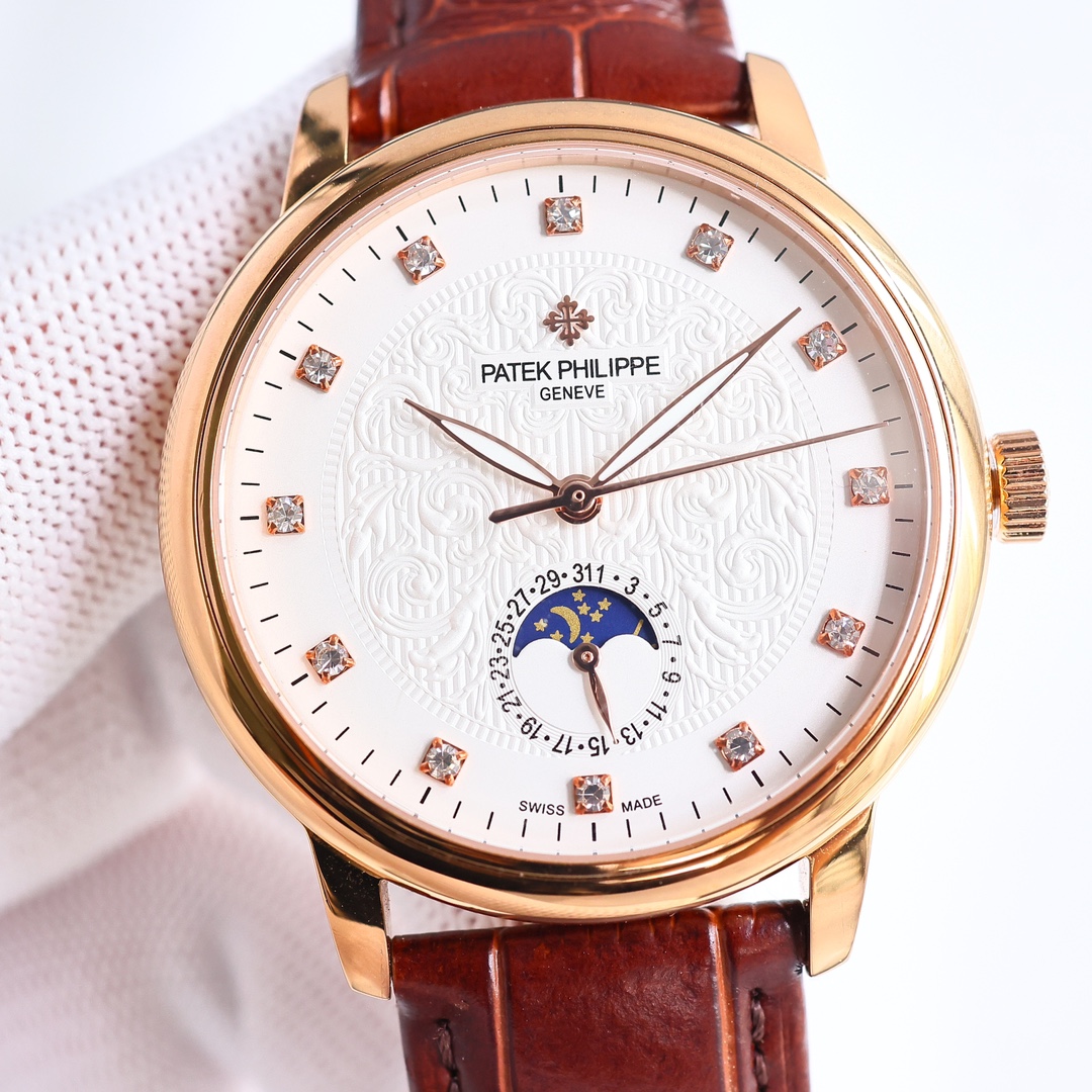Patek Philippe Watch White / Gold - watch0829 - Image 4