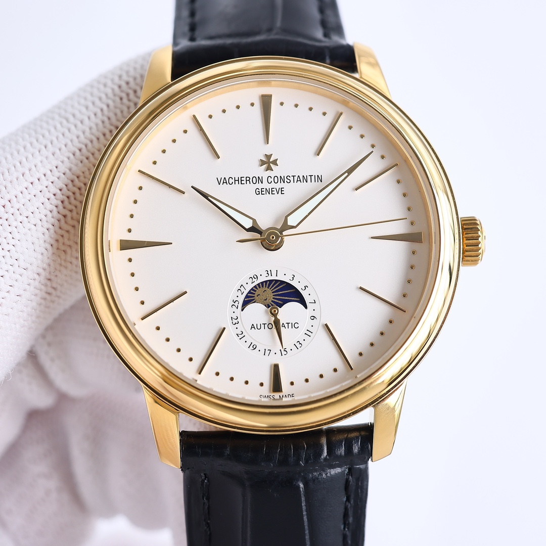 Vacheron Constantin Watch White / Gold - watch0834 - Image 4