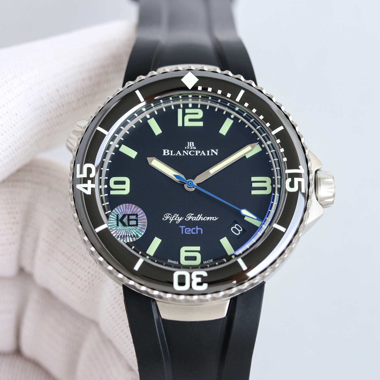 Blancpain Fifty Fathoms 45mm Black / White - watch0850 - Image 4
