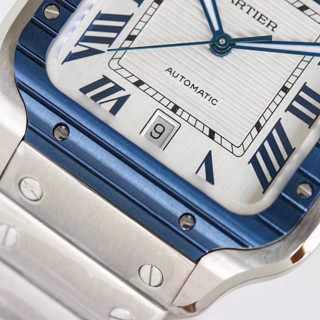 Cartier Santos 39.8mm Silver - watch0853 - Image 4