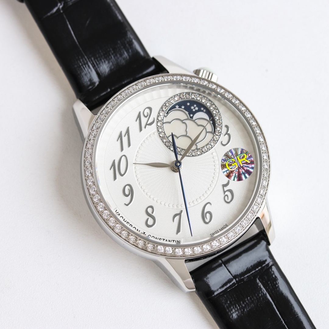 Vacheron Constantin Watch 37mm White / Rose Gold - watch0874 - Image 4